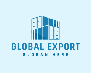 Container Storage Logistic Imports logo design