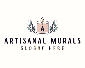 Natural Scented Candle logo design