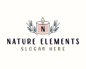 Natural Scented Candle logo design