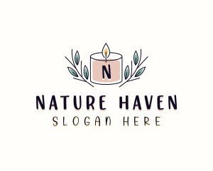 Natural Scented Candle logo design