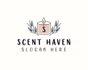 Natural Scented Candle logo design