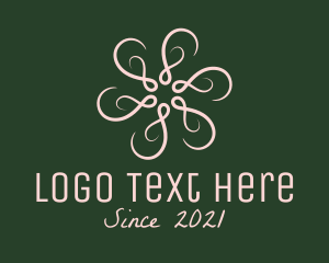 Elegant Pink Wreath  logo