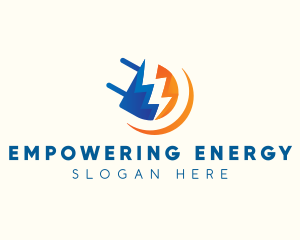 Plug Volt Electricity logo design