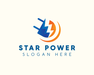 Plug Volt Electricity logo design