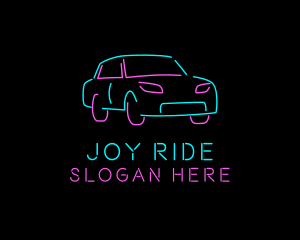 Neon Automotive Car logo design