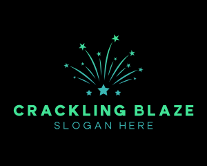 Star Fireworks Display logo design