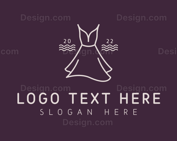 Minimalist Dress Apparel Logo