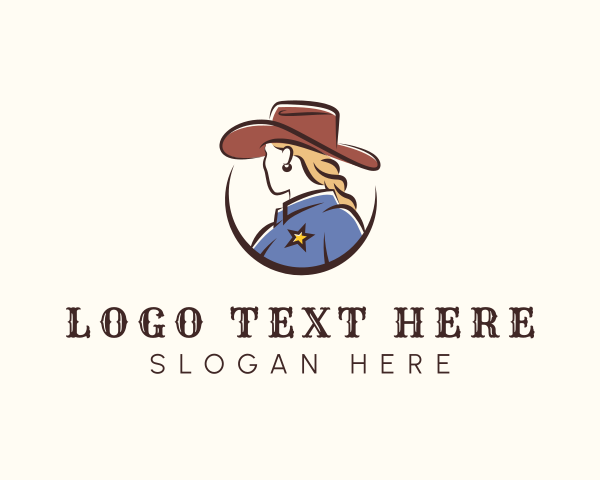 Cowboy Hat logo example 3