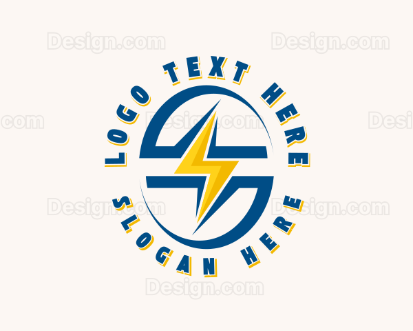 Lightning Bolt Electricity Logo