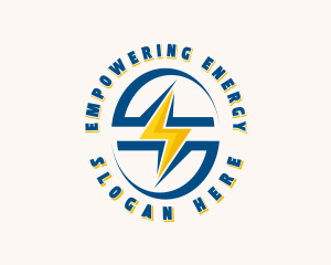 Lightning Bolt Electricity logo design