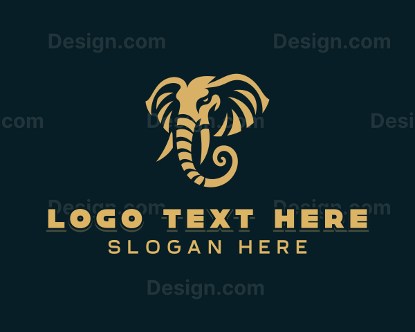 Elephant Mammoth Animal Logo