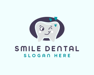 Dental Heart Tooth logo design