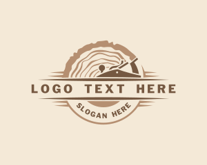 Log Wood Planer Carpentry logo