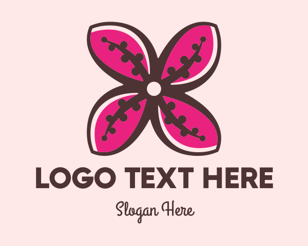 Pink logo example 2