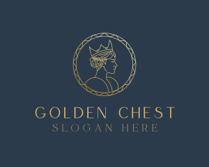 Golden Queen Coin logo design