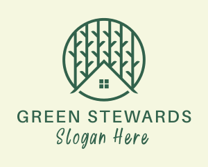 Green Tree House  logo design