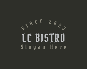 Gothic Bistro Pub logo design