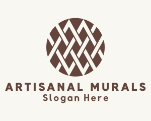 Interweave Textile Pattern logo design