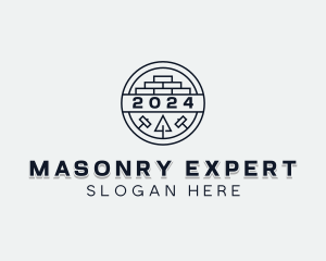 Masonry Builder Contractor logo design