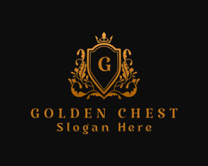 Premium Crown Shield  logo design