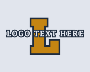 Lettermark - Sporty Retro Lettermark logo design