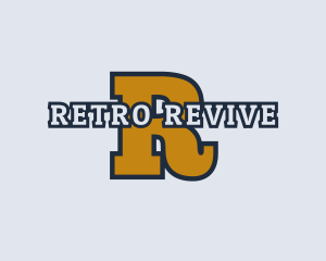 Sporty Retro Lettermark logo design