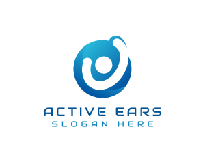 Active Fitness Human logo design