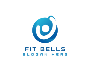 Active Fitness Human logo design