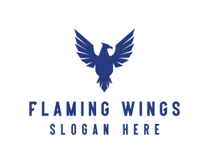 Flying Falcon Bird logo design