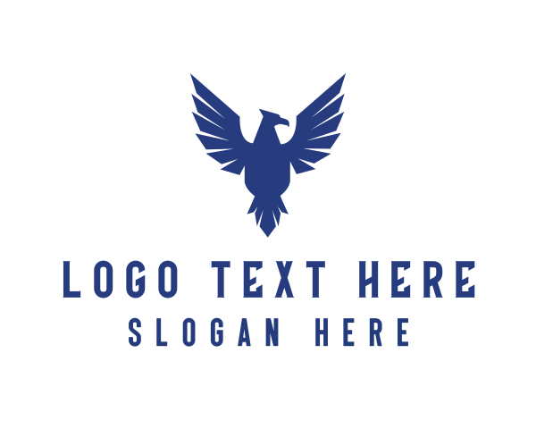 Flying Falcon Bird logo