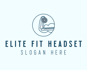 Bodybuilder Fitness Gym logo design