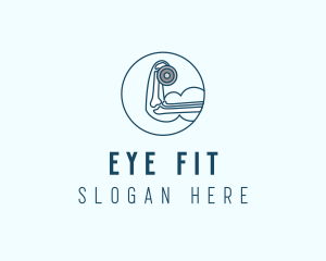 Bodybuilder Fitness Gym logo design