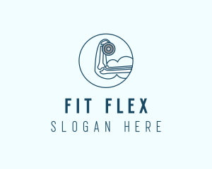 Bodybuilder Fitness Gym logo design