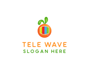 Orange Fruit Television logo design