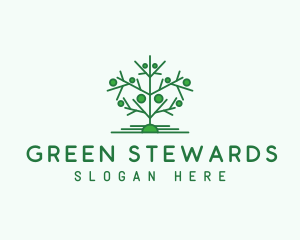 Green Tree Forestry  logo design