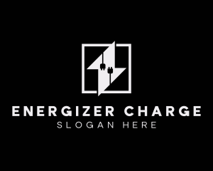 Lightning Plug Energy logo design