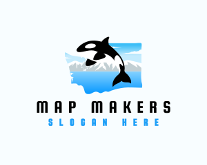 Washington Orca Whale logo design