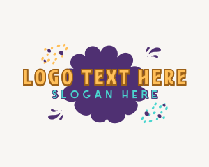 Quirky Shapes Doodle Drawing logo