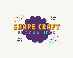 Quirky Shapes Doodle Drawing logo design