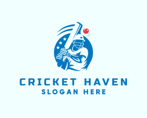 Cricket Sports Athlete logo