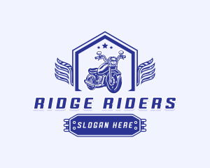 Garage Motorcycle Wings logo design