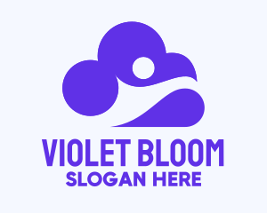 Violet Human & Cloud logo