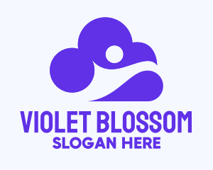 Violet Human & Cloud logo