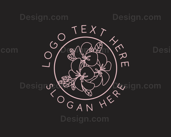 Simple Flower Boutique Logo