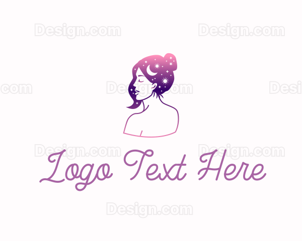 Cosmic Beauty Woman Logo