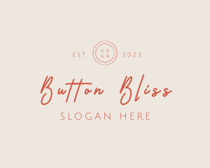 Button Tailoring Business logo design