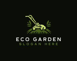 Lawn Mower Landscaping logo design