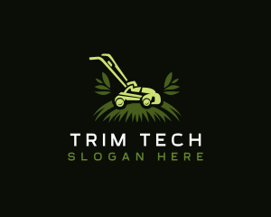 Lawn Mower Landscaping logo design