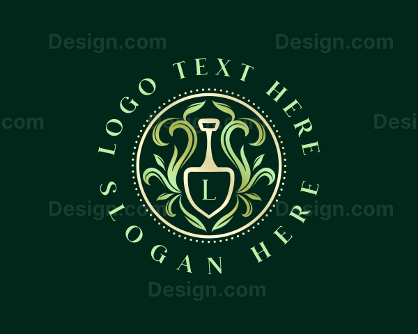 Elegant Garden Shovel Logo