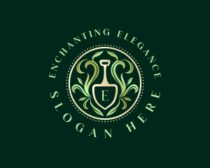 Elegant Garden Shovel logo design